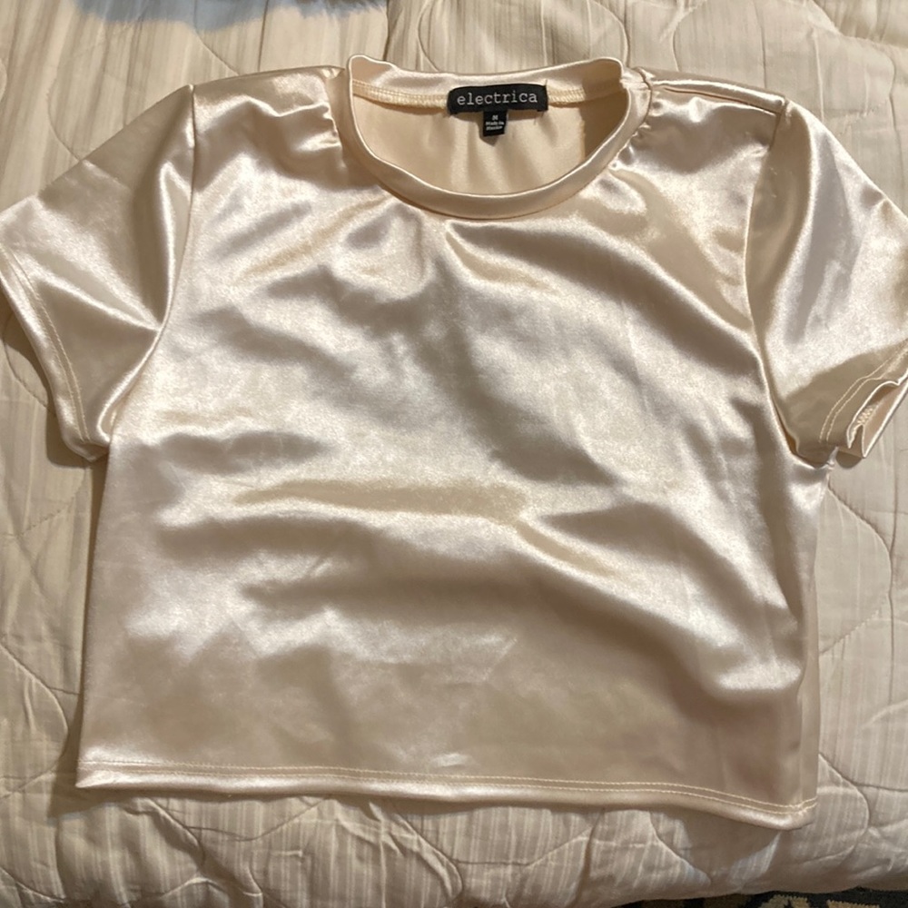 Electrica crème crop top